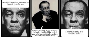 Author Photo Comics. Borges.