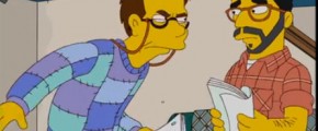 David Mamet gets bleeped on The Simpsons, and maybe Chuck Palahniuk is there too