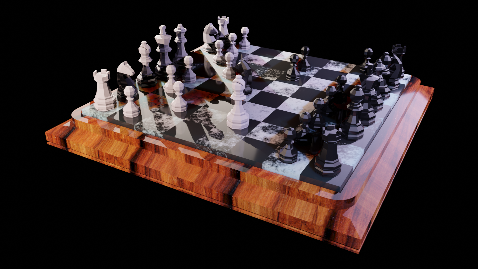 Custom chess set modeled in Blender - Finished Projects - Blender Artists  Community